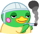 Classic Duck Duck Smoke Sticker