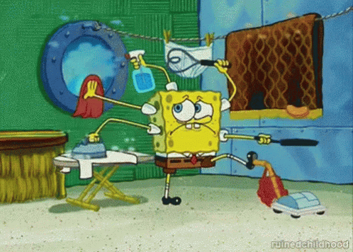 Cleaning Spongebob GIF. This 498 x 356 animated GIF is part of our terminaste los deberes collection. Related themes include busy, spongebob. Created by…