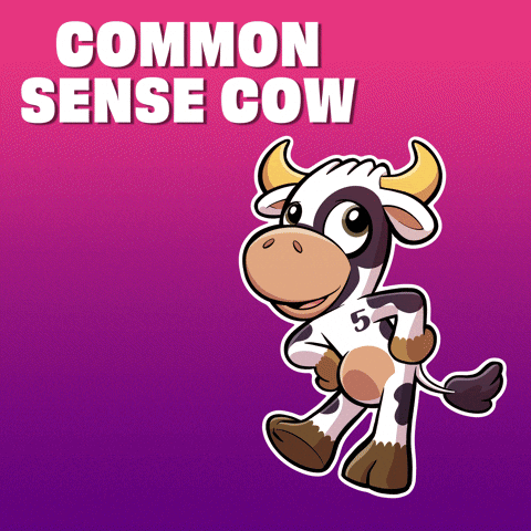 Clearly Common GIF. This 480 x 480 animated GIF is part of our stupid is as stupid does collection. Related themes include cow, duh, no brainer. Created by…