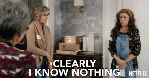 Clearly I Know Nothing Dont Know GIF