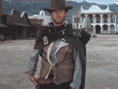 Clint Eastwood A Fistful Of Dollars GIF