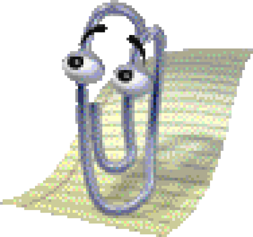 Clippy Head Scratch GIF