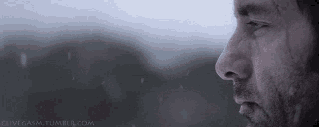 Clive Owen Snow GIF