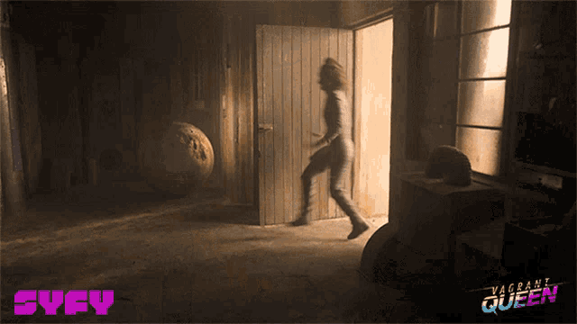 Close The Door Getting Chased GIF
