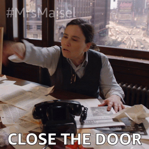 Close The Door Susie Myerson GIF
