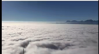Clouds Mountain Peak GIF