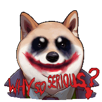 Clown Dog Sticker