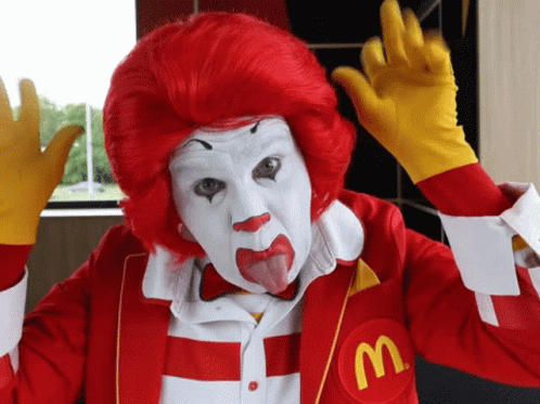 Clown Mcdonalds GIF