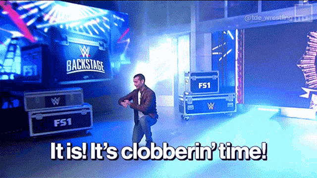 Cm Punk Clobbering Time GIF