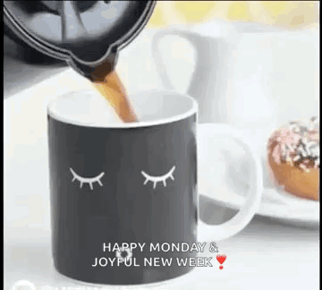 Coffee Mug Waking Up GIF