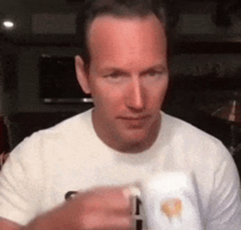 Coffee Patrick Wilson GIF