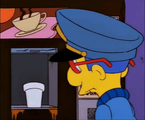 Coffee Simpsons GIF. This 498 x 413 animated GIF is part of our carice van houten collection. Related themes include coffee, sad, work. Created by Word2007…