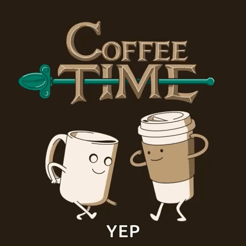 Coffee Time Fist Bump GIF