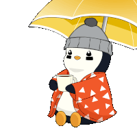 Coffee Time Rainy Day Sticker