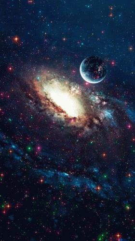 Colourful Dots And Planet GIF. This 280 x 498 animated GIF is part of our galaxias tumblr collection. Created by DnyaneshwarBarde. View the original…