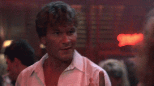 Come Here Patrick Swayze GIF