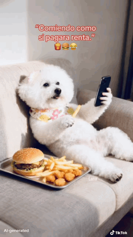 Comiendo Como Si Pagara Renta Comiendo Hamburguesa GIF