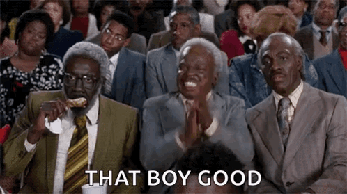 Coming To America Clap GIF. This 498 x 279 animated GIF is part of our that boy good collection. Related themes include amazed, applause, clap. Created by…