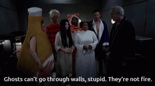 Community Ghosts Cant Go Through Walls GIF