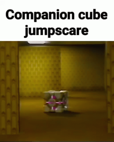 Companion Cube Cube GIF