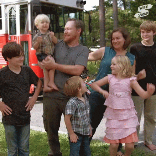 Complete Family Having Fun GIF