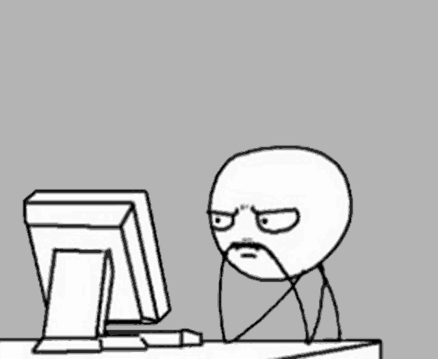 Computer Stick Man GIF