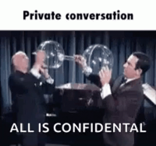 Cone Of Silence Private Conversation GIF