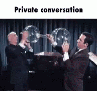 Cone Of Silence Private Conversation GIF