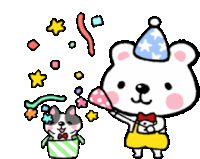 Confetti Birthday Party Sticker