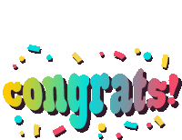 Congrats Congratulations Sticker