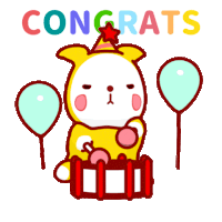 Congratulations Celebration Sticker