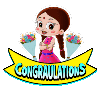 Congratulations Chutki Sticker