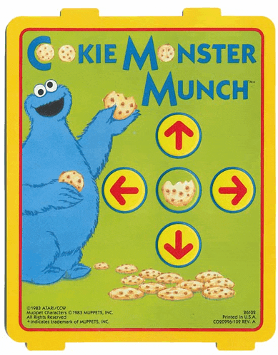 Cookie Monster Munch Atari 2600 Meme