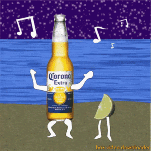 Corona Beer Dancing GIF. This 498 x 498 animated GIF is part of our cerveza corona collection. Related themes include beach, dancing, music. Created by…