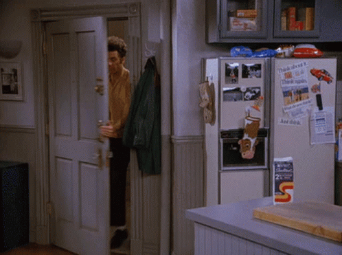 Cosmo Kramer Seinfeld GIF. This 498 x 371 animated GIF is part of our kramer im out collection. Related themes include im out, seinfeld. Created by…