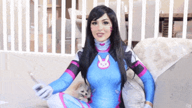 Cosplay Sniperwolf GIF