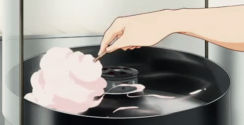 Cotton Candy Anime GIF
