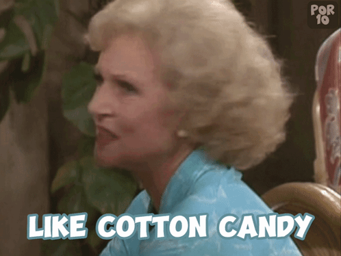 Cotton Candy Golden Girls GIF