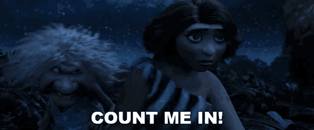 Count Me In Gran GIF