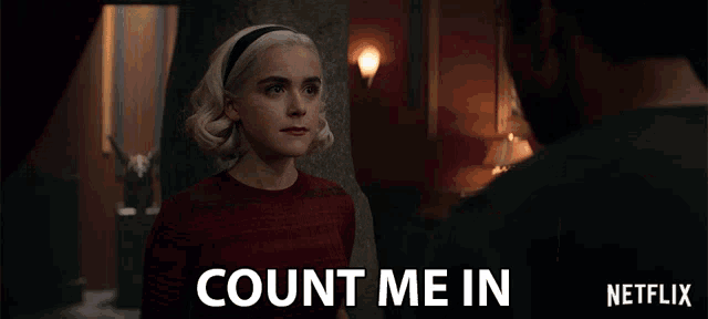 Count Me In Kiernan Shipka GIF