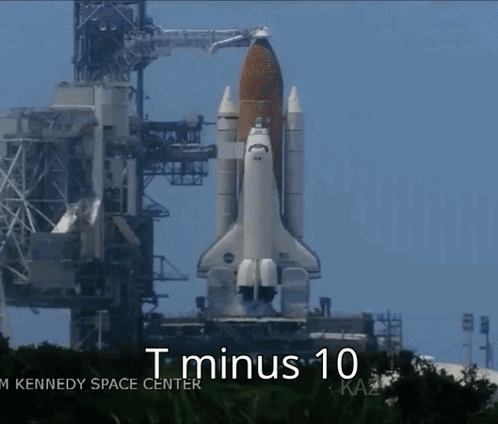 Countdown Rocket Launch Liftoff Nasa Spacex Starting Mission Takeoff 3 2 1 Liftoff GIF