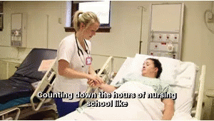 Counting Down The Hours Of Nursing School Like GIF