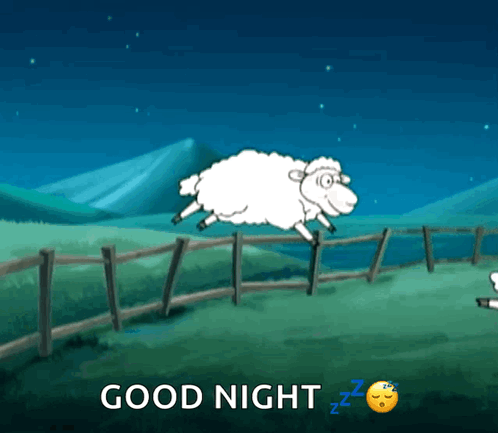 Counting Sheep Cant Sleep GIF