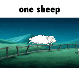 Counting Sheep Sleeping GIF