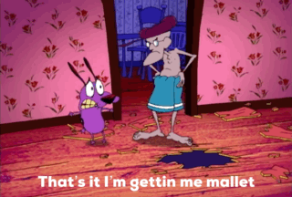 Courage The Cowardly Dog Eustace GIF