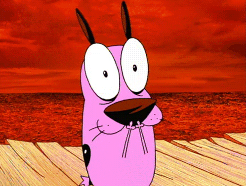 Courage The Cowardly Dog Screaming GIF
