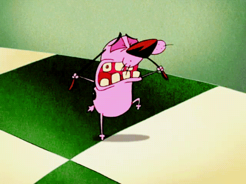 Courage The Cowardly Dog Stressed GIF