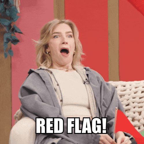 Courtney Red Flag GIF