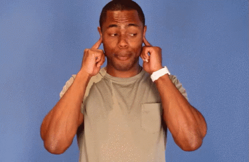 Cover Ears Not Listening GIF