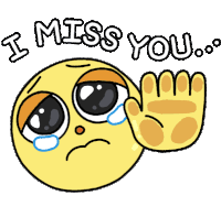 Covid Miss You Sticker